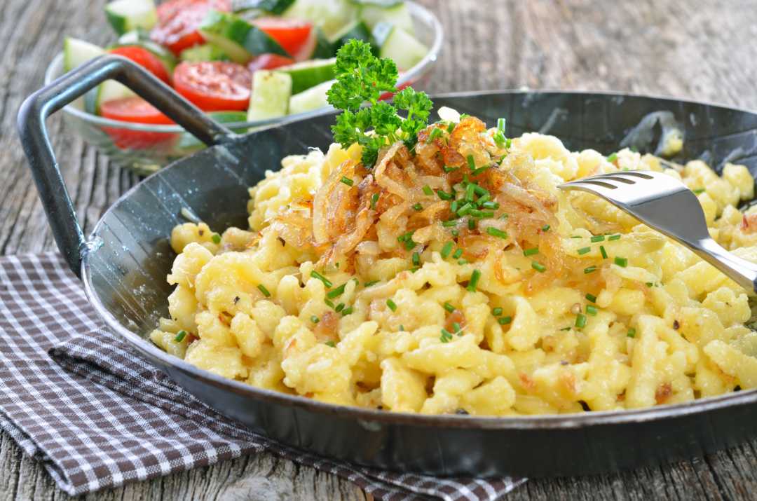 Kasnocken Käsespätzle